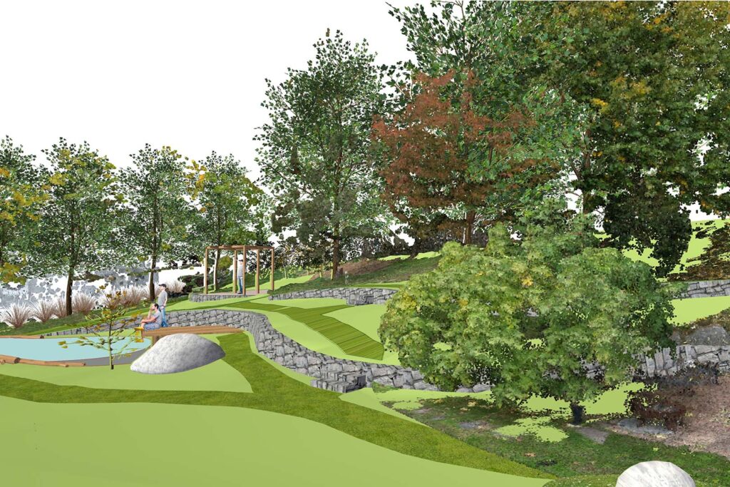 3-D Gartenplan