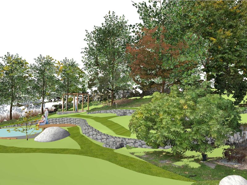 3-D Gartenplan